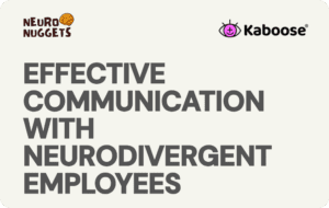 Effective communication with neurodivergent employees