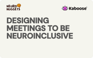 designing meetings to be neuroinclusive